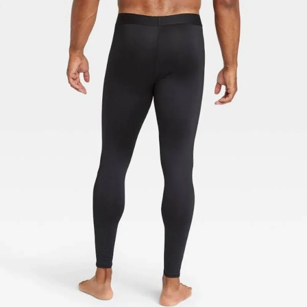 All in Motion Men's Heavyweight Thermal Pants Black Size S/28-30